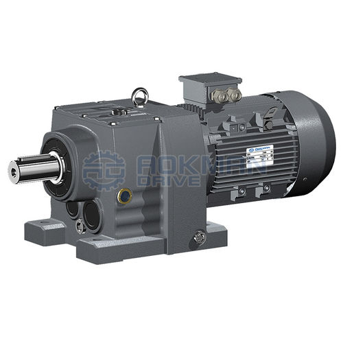 Helical gear gear-motor - R Series - Zhengzhou Aokman Machinery Co., Ltd. - AC / coaxial / > 10 kNm