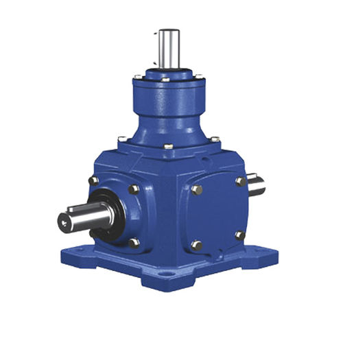 Spiral bevel gearbox - T Series - Zhengzhou Aokman Machinery Co., Ltd. - right angle / flange / low-noise
