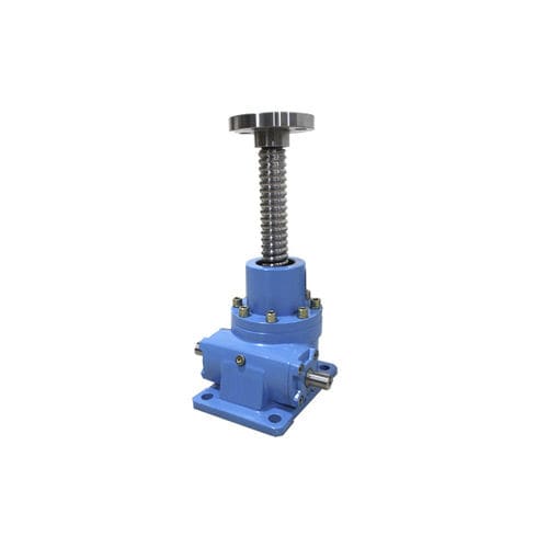 Trapezoidal screw jack - JW Series - Zhengzhou Aokman Machinery Co., Ltd. - ball screw / bevel gear / flange