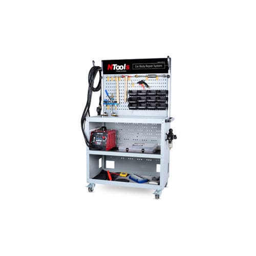 Trolley-mounted body repair system - 354001 - Ntools - dent puller / induction heated