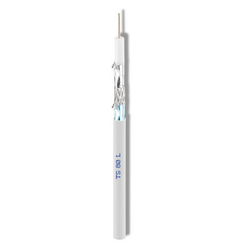 Coaxial electrical cable - TS80L - Cavel - data / TV antenna / insulated