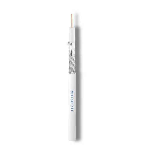 Coaxial electrical cable - DG135OHW - Cavel - data / TV antenna / insulated