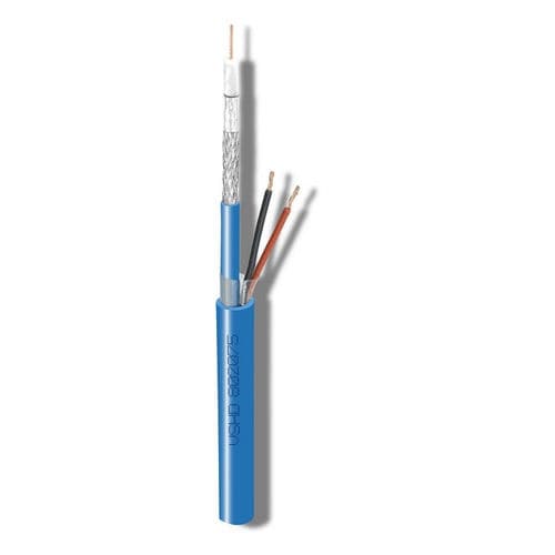 Coaxial electrical cable - VSHD802075 - Cavel - audio/video / insulated / flame-retardant