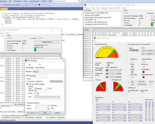 Development software - WDK - EMS Dr. Thomas Wünsche e.K. - interface / CAN network / Windows
