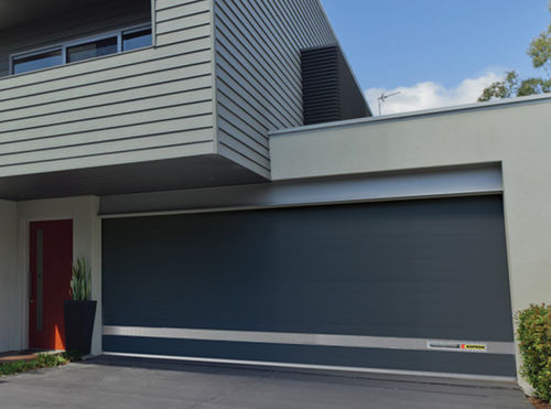 Sectional door - Modern style - KOPRON SPA - metal / wooden / garage