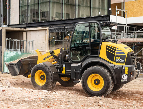 Wheeled loader - WA100M-8 - Komatsu Europe - compact / for construction / ergonomic