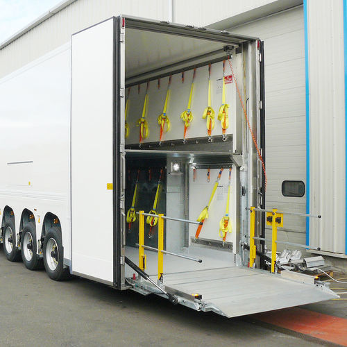 Column type lift gate - DH-VX.25.D2 - Dhollandia - two-stage / for trucks / for vehicles