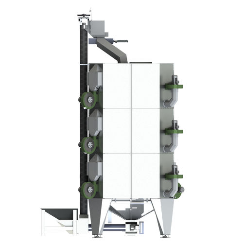 Dryer silo - DOSOMAC - cone-bottom / industrial
