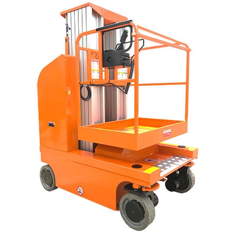 Self-propelled mast boom lift - AWPM series - Boonai (Suzhou) Lift Equipment Company - battery-powered / supermarket