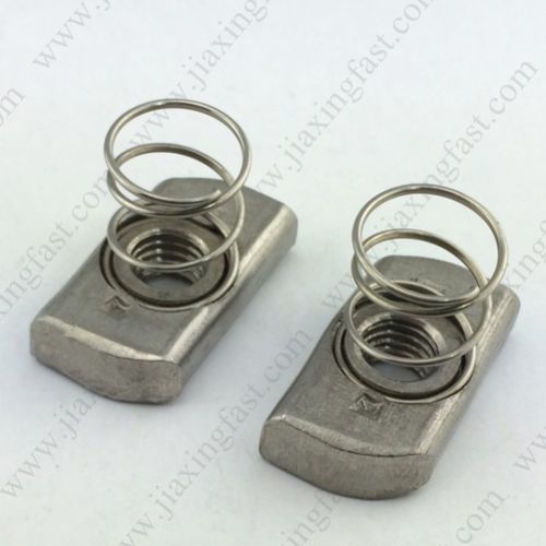 Nut with spring - Jiaxing Fast Industry Co., Limited - stainless steel / carbon steel