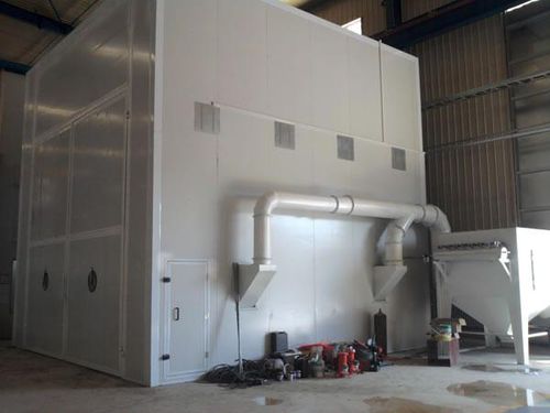 Injector blast room - Guangdong Jingzhongjing Industrial Painting Equipments Co., Ltd. - automatic / conveyor