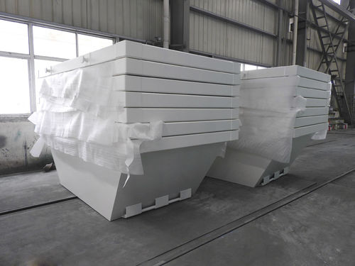 Steel waste bin - Hero Equipment (Yangzhou) Co., Ltd. - industrial waste / open