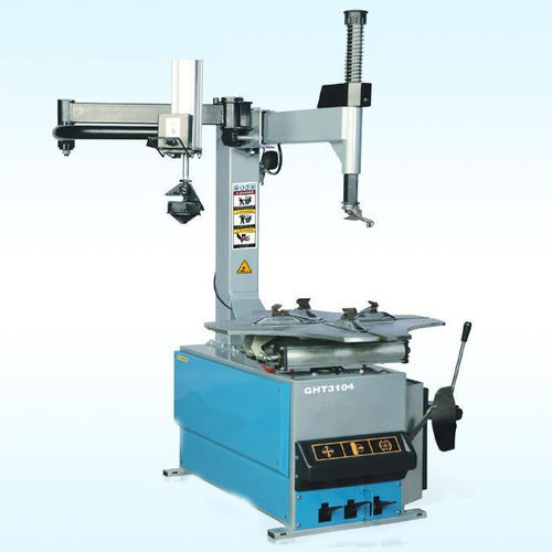 Motorcycle tire changer - Qingdao Cherish Intelligent Equipment Co., Ltd. - semi-automatic / vertical / electric