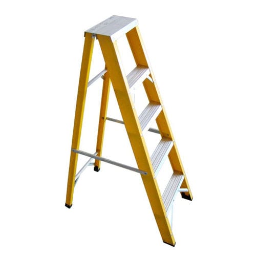 Fixed step ladder - RLFP-S series - Suzhou Baofu Electrical&Safety Equipments Co., Ltd. - fiberglass