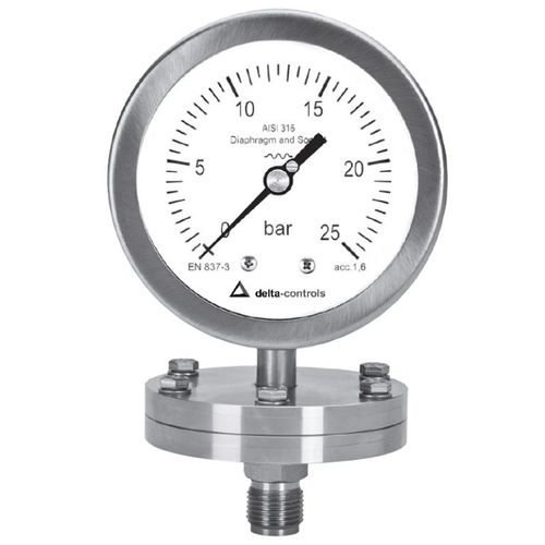 Differential pressure gauge SG Delta Mobrey Limited dial