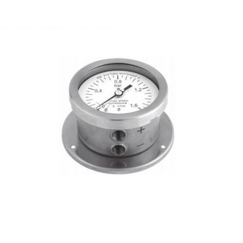 Differential pressure gauge - DB  - Delta Mobrey Limited - dial / NPT 1/4 / stainless steel