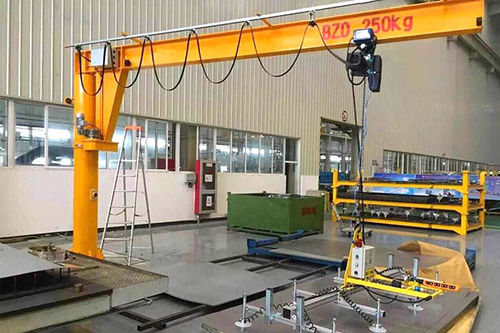 Pillar jib crane - Henan Kuangshan Crane Co., Ltd. - 360° / lifting / rotary