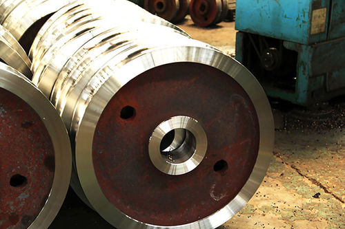 Monobloc wheel - L - Henan Kuangshan Crane Co., Ltd. - steel / for heavy loads / solid