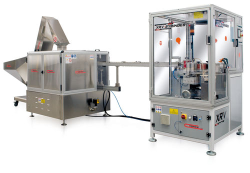 Pad printing machine with closed ink cup - XRV-110 - COMEC ITALIA - automatic / monochrome / for medical applications