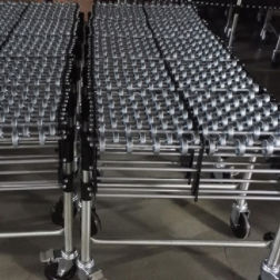 Skate wheel conveyor - FSC-48-45x1 - HuZhou CCDM Logistics Company - handling / storage / flexible