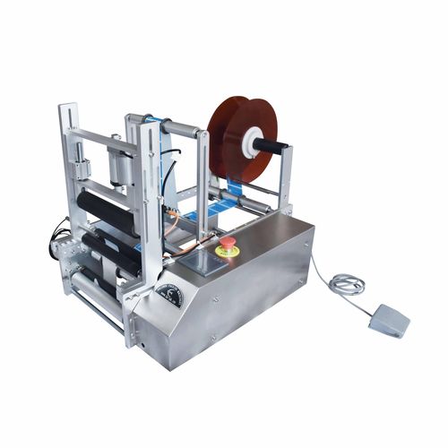 Semi-automatic labeling machine - Zhejiang Haizhou Packing Machine Co., Ltd. - for bottles / double-sided