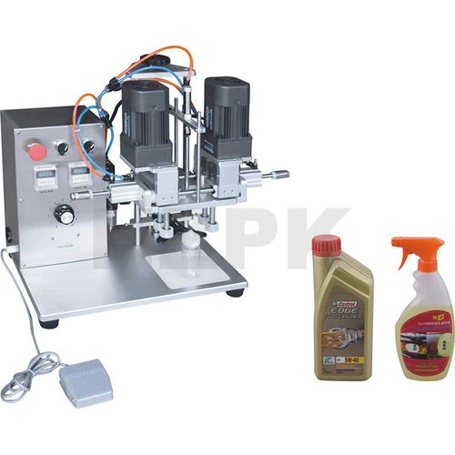 Pneumatic capping machine - DHZ-550 - Zhejiang Haizhou Packing Machine Co., Ltd. - automatic / for bottles / for the food industry
