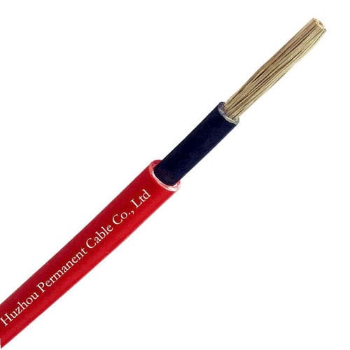 Electrical cable for photovoltaic applications - PV1-F - Huzhou Permanent Cable Co., Ltd. - power / stranded / round