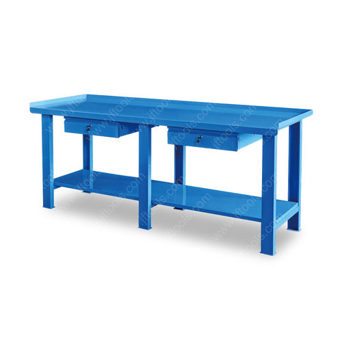 Steel workbench - IWB79002 - CHANGZHOU CITY HONGFEI METALWORK CORPORATION - garage / 2-drawer / rugged