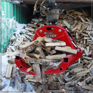 Orange peel grab - VG400 - Mecanil Oy Ab - hydraulic / wood
