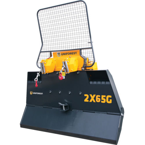 Hydraulic forestry winch - 2x65 G - UNIFOREST D.O.O. - wire rope / pulling / for trailers