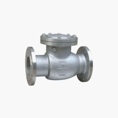 Swing check valve - Zhejiang Ouming Fluid Casting Industry Co., Ltd. - flange / stainless steel / steel