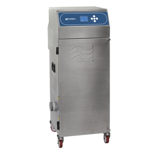Mobile fume extractor - 400i PVC - Purex International - laser / activated carbon filter / with HEPA filter