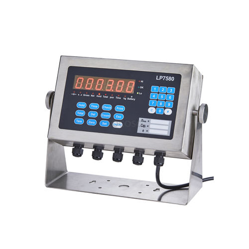 LED display weight indicator - LP7580  - Locosc Ningbo Precision Technology Co., Ltd. - wall-mount / waterproof / RS-232