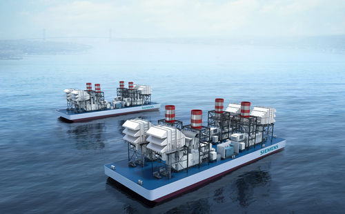 Turbine power plant - Siemens Energy - Power and heat generation - floating