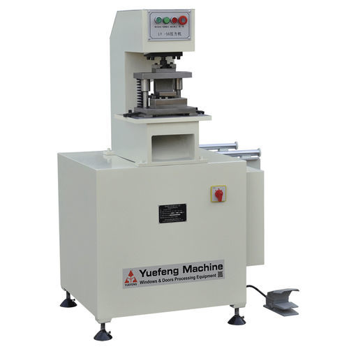 Semi-automatic punching machine - SY-50 - JINAN YUEFENG MACHINERY CO., LTD. - hydraulic / for aluminum profiles / for PVC profiles