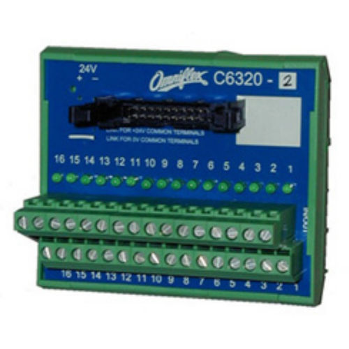 DIN rail-mounted terminal block - C6322A - Omniflex - relay / plastic / power