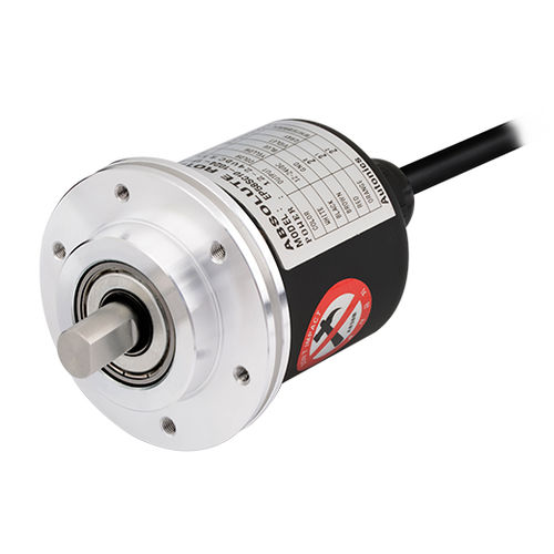Absolute rotary encoder - EP58SC series - Autonics - solid-shaft / single-turn / flange