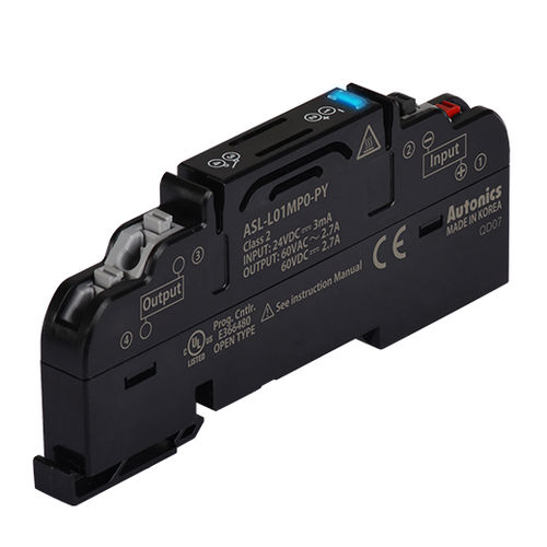 Relay terminal block ASL series Autonics DIN railmounted / push