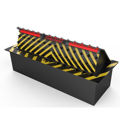 Manual retractable bollard - SST-N5000 - Security System - hydraulic / road blocker / steel
