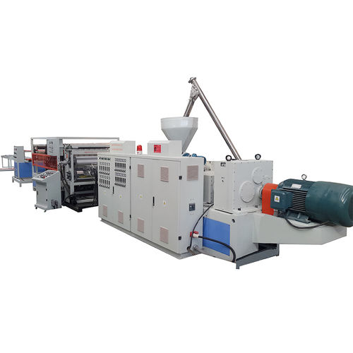 Sheet extrusion line - SJ-50/30 +SJSZ-80/156 - Qingdao Weier Plastic Machinery Co., Ltd. - for PVC