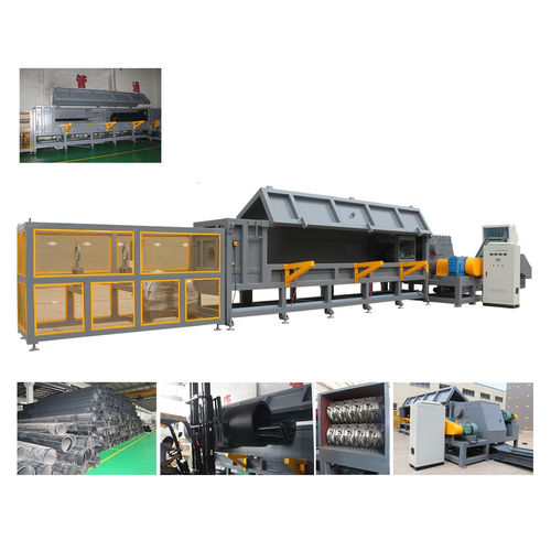 Double shaft shredder - XJG-W series - ZHANGJIAGANG QING CHEN YU MACHINERY CO., LTD. - for pipes