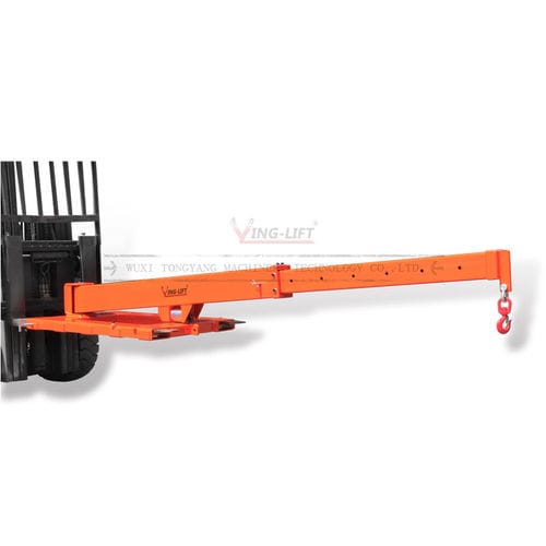 Forklift truck jib crane - YLC01 - Wuxi Tongyang Machinery Technology Co., Ltd. - 360° / telescopic / rotating