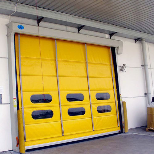 High-speed door - YUOU (LUOYANG) DOORS AND WINDOWS TECHNOLOGY CO., LTD. - fold-up / aluminium / fabric
