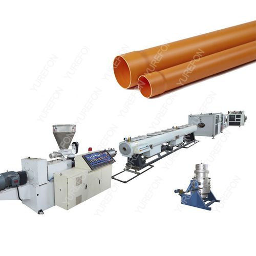 Pipe extrusion line - 84772090 - Yurefon Machinery(Zhangjiagang) Co., Ltd. - sheet / profile / for PVC