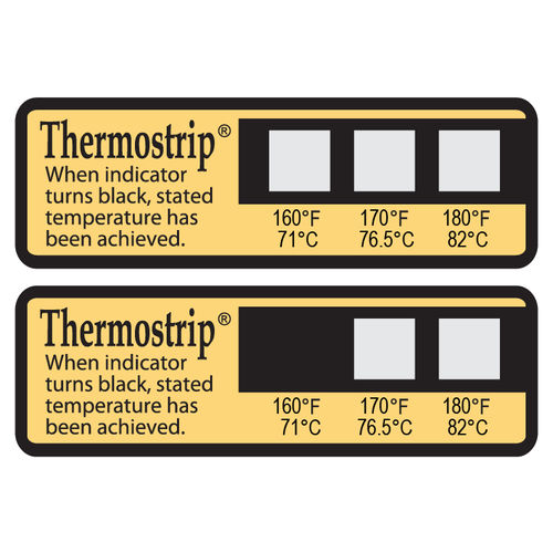 Waterproof label - Thermostrip DL - SpotSee - silver / label / key
