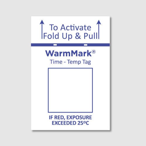 Shipping label - WarmMark  - SpotSee - adhesive / food / for chemicals