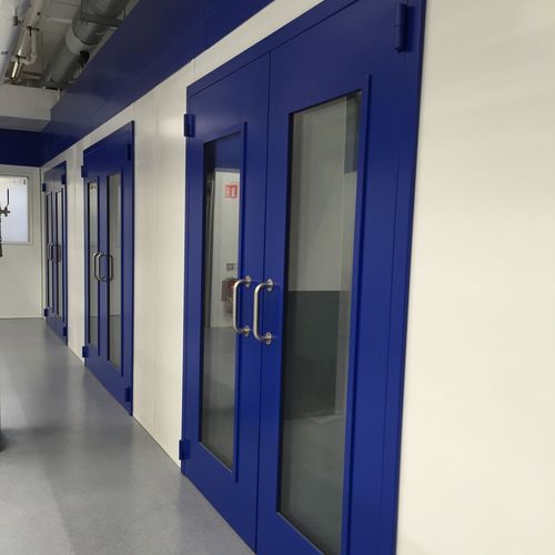 Hinged door - BS, BSG - Boët StopSon - stainless steel / industrial / indoor