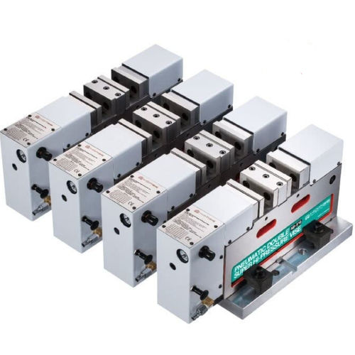 Machine tool vise - ND-4"G,5"G - HOMGE MACHINERY IND. CO., LTD. - pneumatic / horizontal / modular