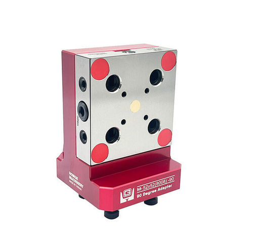 Modular zero-point clamping unit - 90 DEGREE ADAPTER - HOMGE MACHINERY IND. CO., LTD. - mechanical / adapter plate / for machine tools