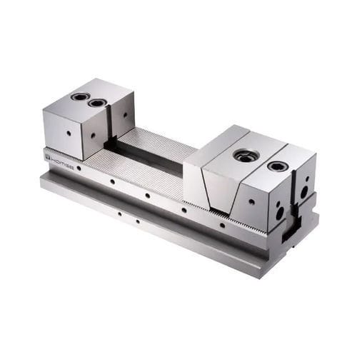 Machine tool vise - S-100 - HOMGE MACHINERY IND. CO., LTD. - pneumatic / steel / machining
